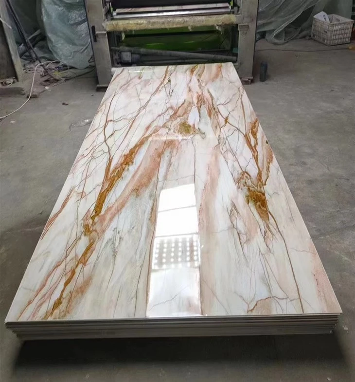 Moisture Proof UV Marble Sheet For Bathroom suppliers